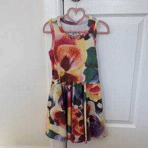 Girls Floral Tank Dress - Multicolor